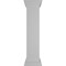 Ekena Millwork 10"W x 48"H Plain Newel Post with Flat Capital & Base Trim (Installation kit included) NWL10X48PLF0B0 - alternate 4